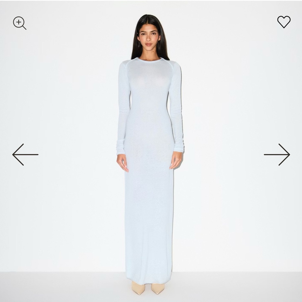 SKIMS Featherweight Cashmere Long Sleeve Dress